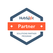 HubSpotのSOLUTIONS PARTNER認定マーク